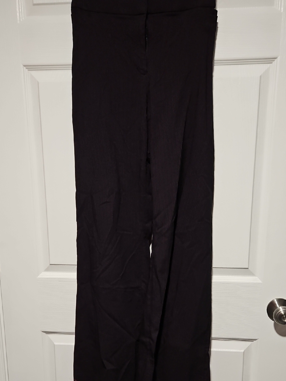 Lane Bryant Black Pin Stripe Flare Pants